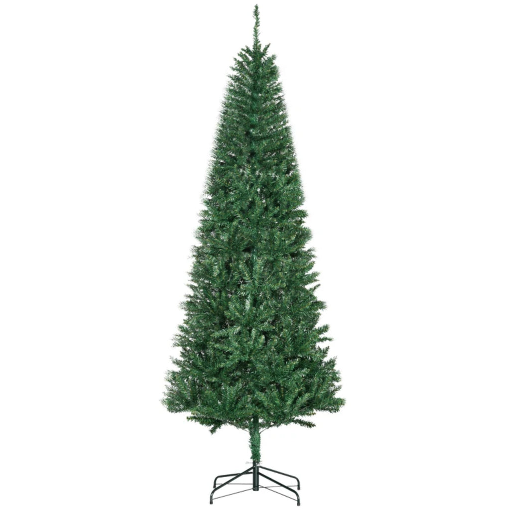 Árbol de Navidad artificial de 210 cm, 865 ramas con hojas artificiales realistas, imitación fiel del abeto Nordmann en color verde, decoración navideña festiva para el hogar (solo incluye el árbol de Navidad)