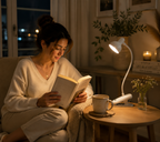 Schreibtischlampe mit Klemme | Sanfte Beleuchtung | Schreibtisch & Büro