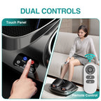 Masajeador de pies HG01-A DC12V 24W con 3 niveles de intensidad, vibración caliente y envolvente de presión de aire, cubierta desmontable y lavable, protección contra sobrecalentamiento, temporizador de 15 minutos para aliviar la fasciitis plantar