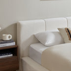 Cama de 160x200 cm con cabeza con relleno, armazón de acero reforzado, sin boxspring: montaje sencillo, alta estabilidad, no incluye colchón.