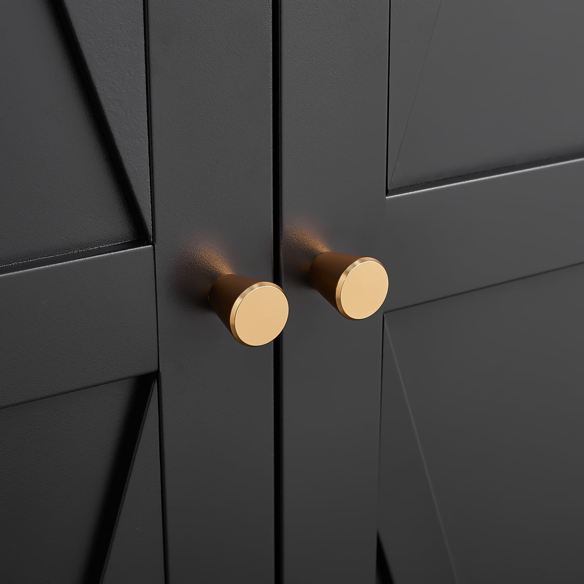 [Metal Adjustable] Gabinete de almacenamiento de dos puertas de metal para despensa de cocina, gabinete de despensa alta de acero para cocina, salón, comedor y oficina, color negro
