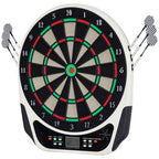 Tablero de dardos electrónico, tablero de dardos con pantalla LCD, 6 dardos, 24 puntas de dardo, 18 juegos, 159 opciones de tiros, para 8 jugadores