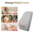 Cabezal de masaje shiatsu 3D con función de calor, masajeador portátil de 12V para el cuello y hombros, masajeador eléctrico para el dorso para uso en el hogar, oficina y automóvil, 12W de potencia