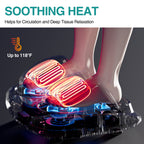 Masajeador de pies HG01-A DC12V 24W con 3 niveles de intensidad, vibración caliente y envolvente de presión de aire, cubierta desmontable y lavable, protección contra sobrecalentamiento, temporizador de 15 minutos para aliviar la fasciitis plantar