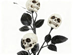 Rama Negra Halloween con 3 Calaveras