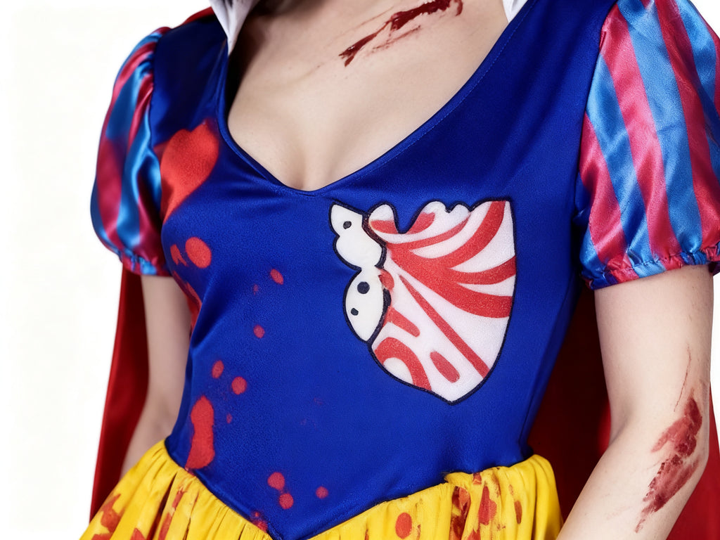Conjunto de Vestido y Capa Blancanieves Terrorífica