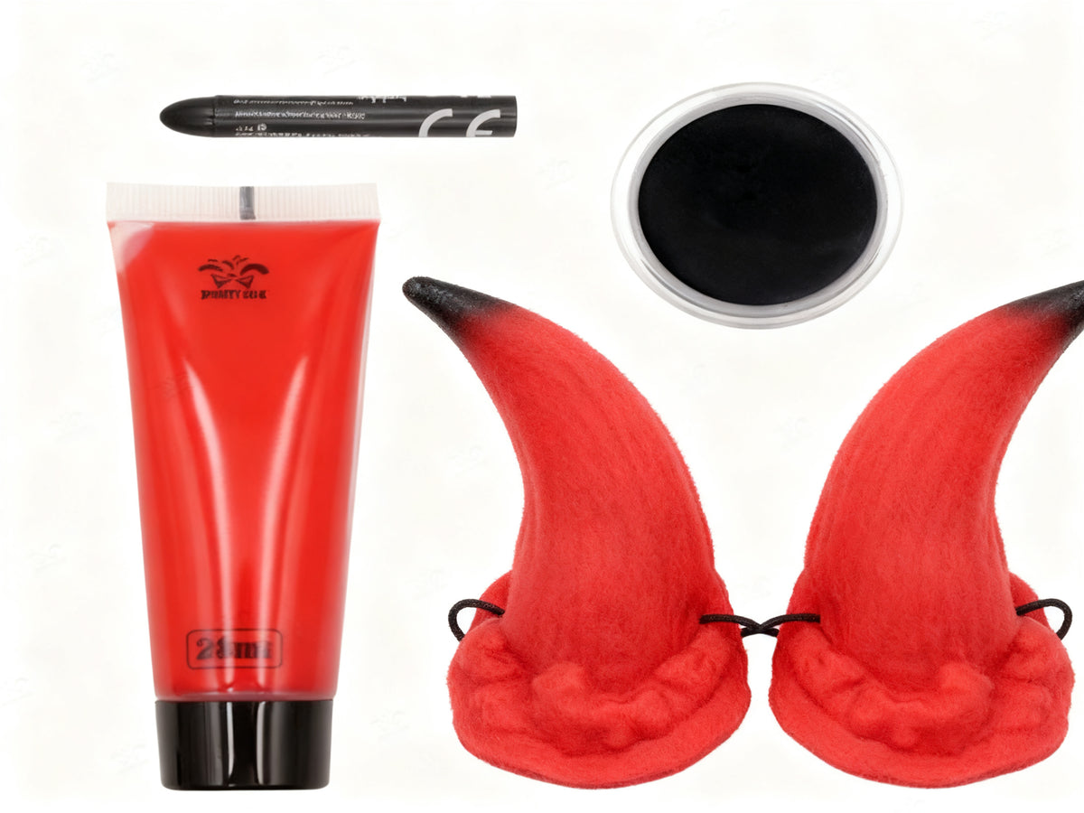 Conjunto de Maquillaje para Cuernos de Disfraz