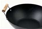 QUTTIN Wok 30cm con 2 Asas de Madera