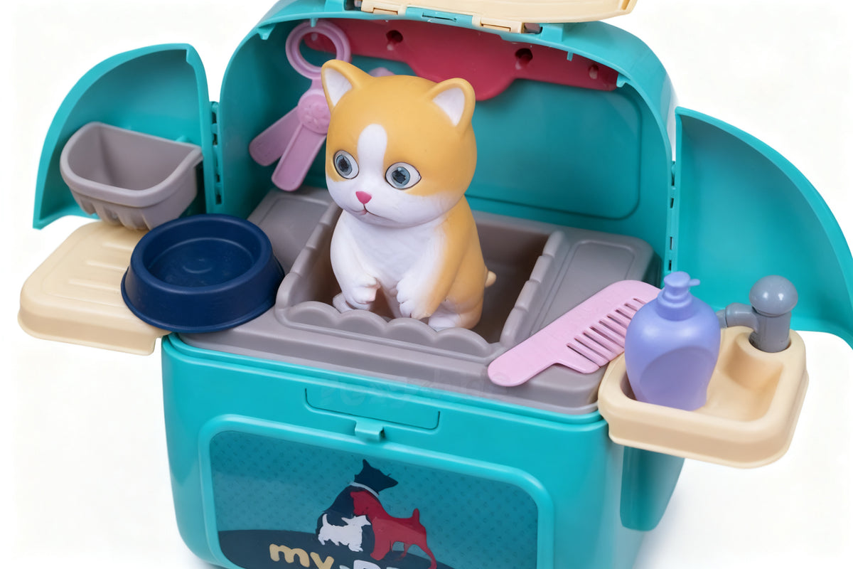 MOCHILA MOVIL GATO VETERINARIO JUGUETE