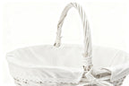 Cesta Mimbre Oval con Asa 38x30x17 cm