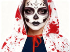 Capa de Halloween con manchas de sangre 120cm