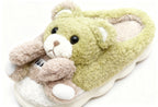 Zapatillas 2267 de Peluche con Oso