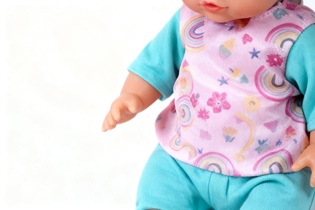 Muñeco Bebé con Biberón y Accesorios Sonido