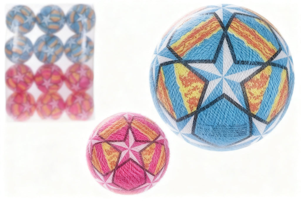 Balón Plástico Decorado Estrella Multicolor 22 cm