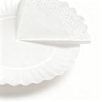 Bandeja Cartón Redonda Blanca Ø16cm 4 Uds FSC