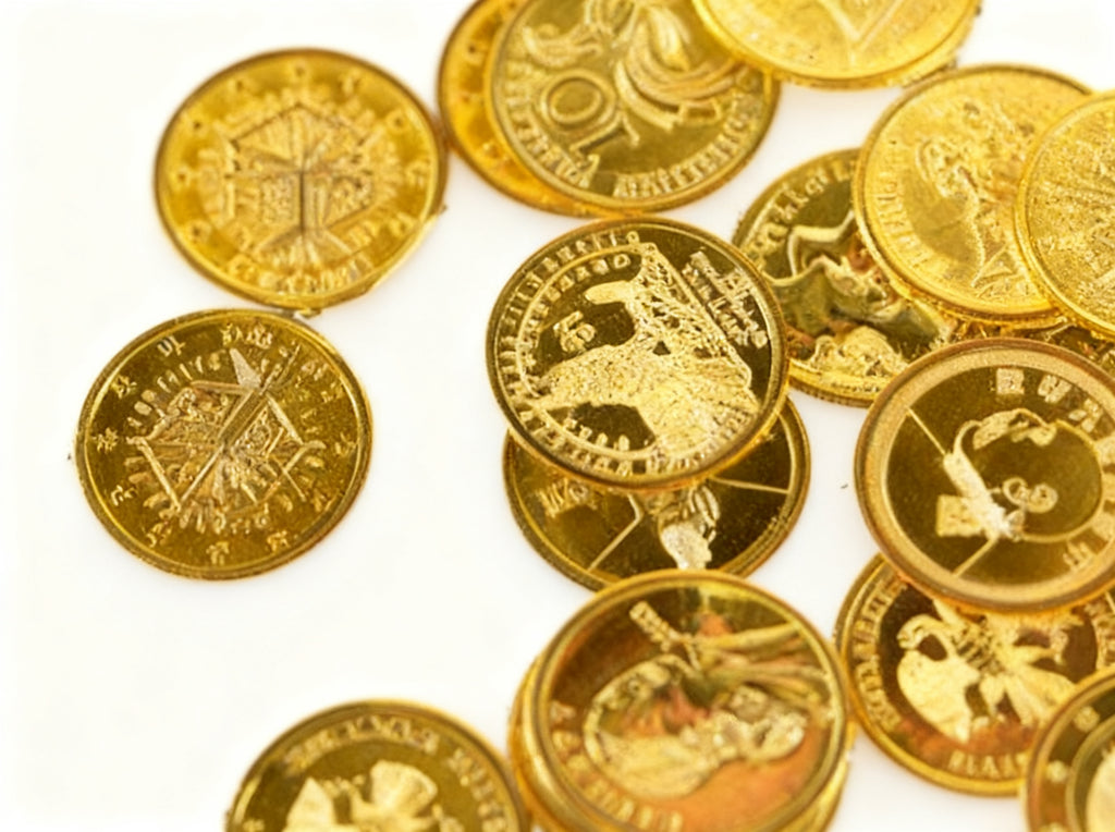 Monedas de Oro Pirata Simuladas Halloween 24 Unidades