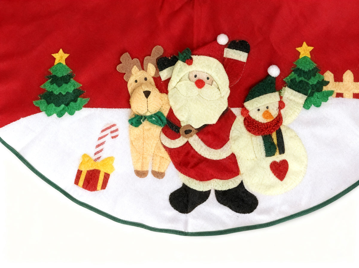 Alfombra para Pie de Pino Navideña 106cm