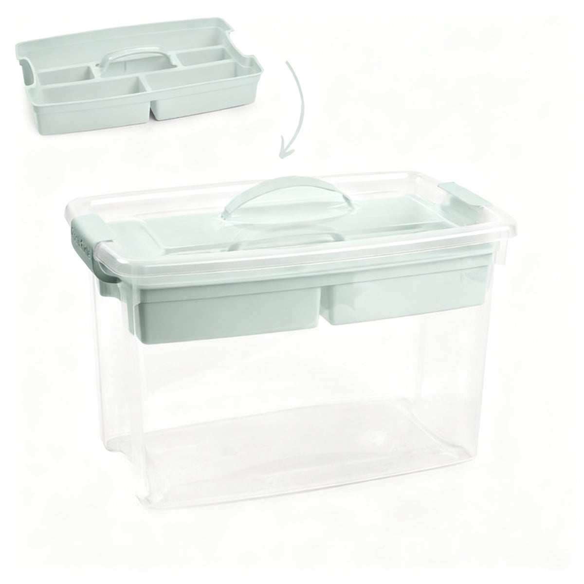 CAJA Nº 34 22 L CON BANDEJA VERDE