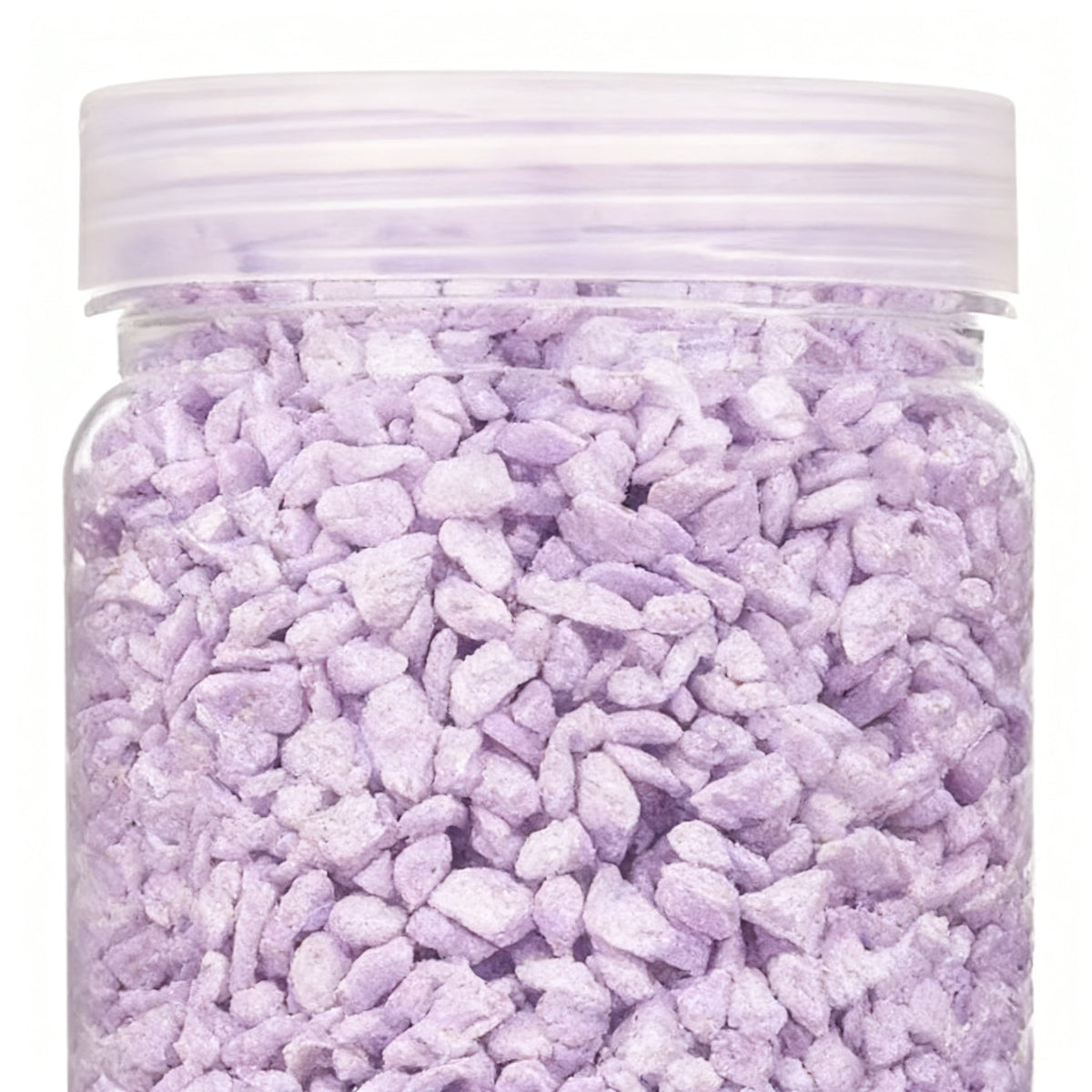 BOTE PIEDRA METALIZADA LILA 2-5MM 700G