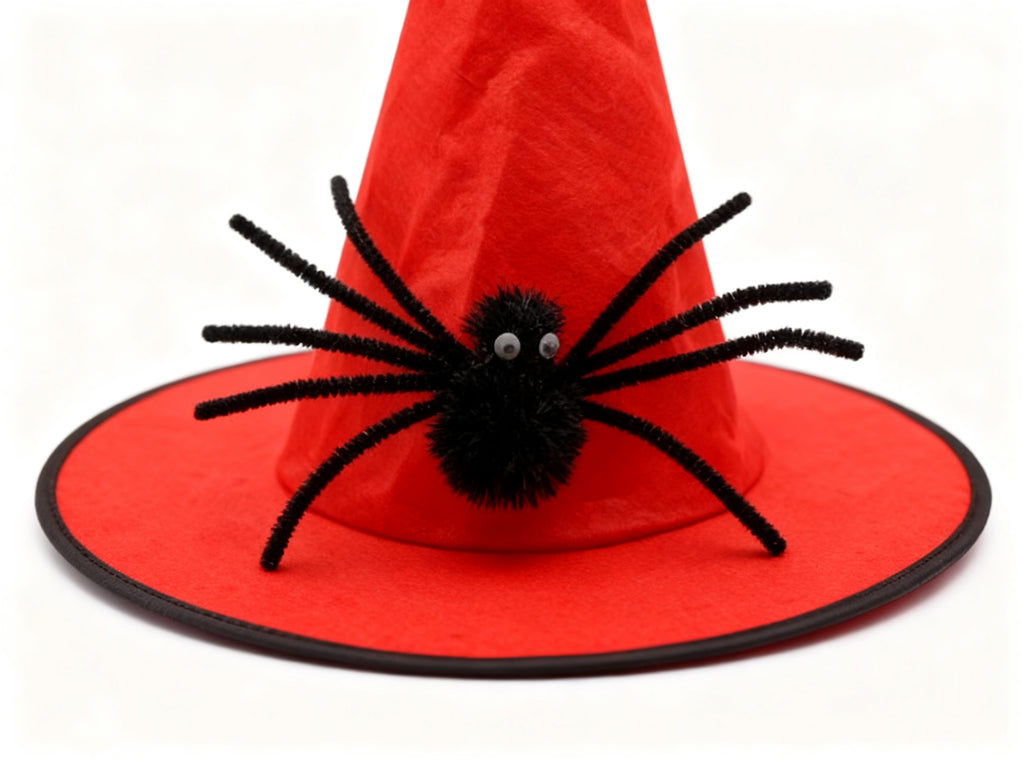 Gorro de Halloween con araña 38x34cm 1ud