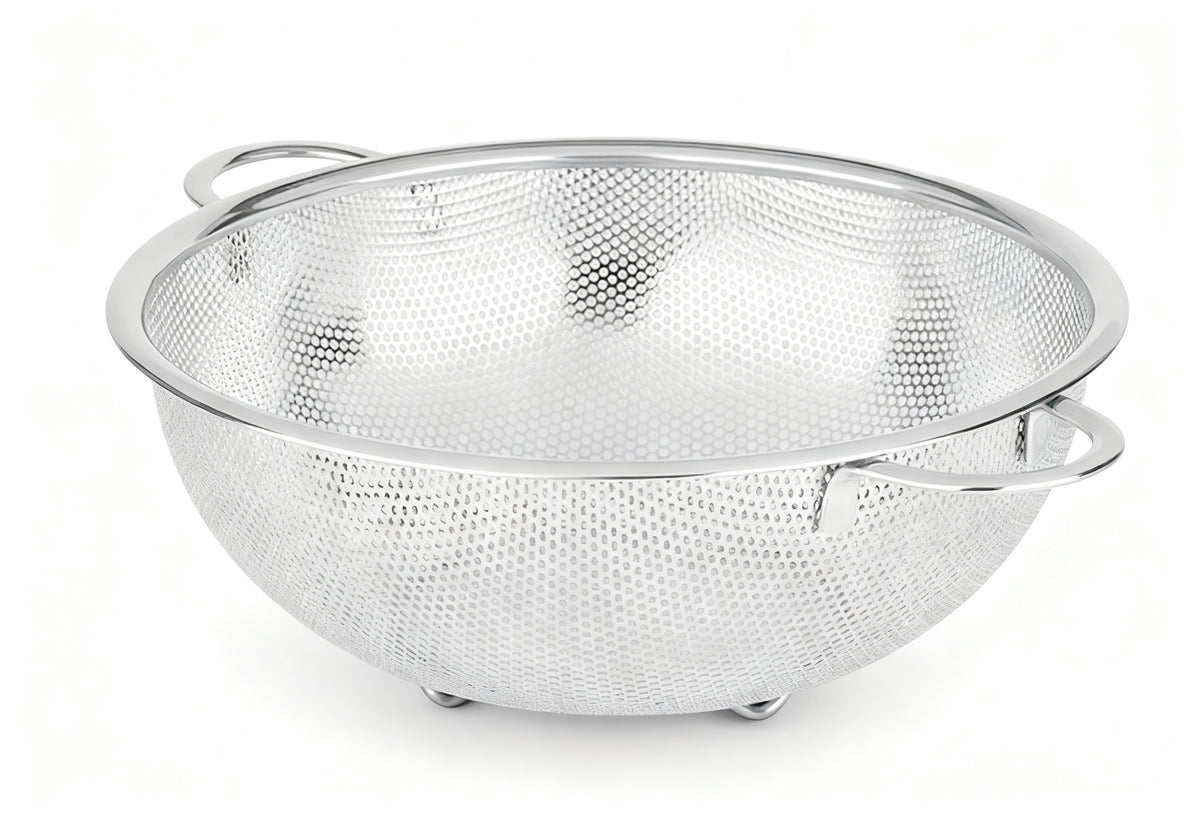 Escurridor de Acero Inoxidable Rígido con Asas 25,5 cm