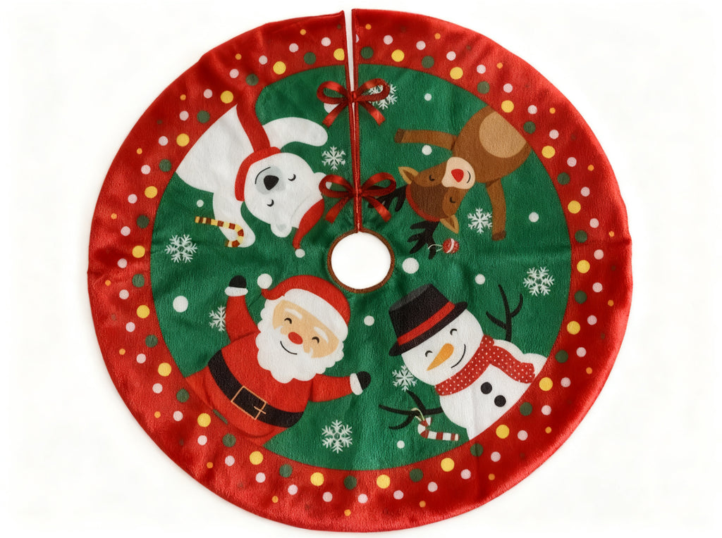 Alfombra Pie Pino Feliz Navidad 89cm