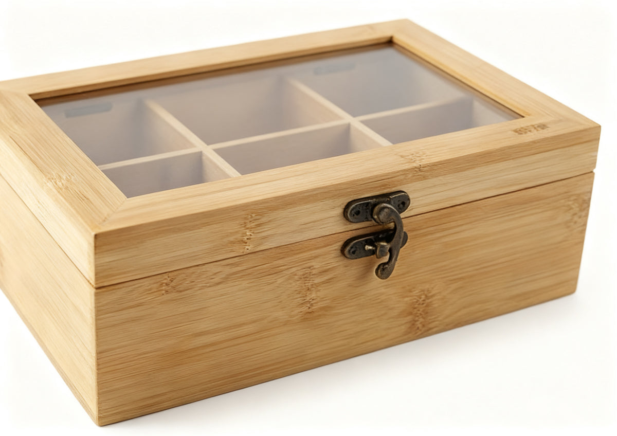 CAJA PARA TE DE BAMBU QUTTIN