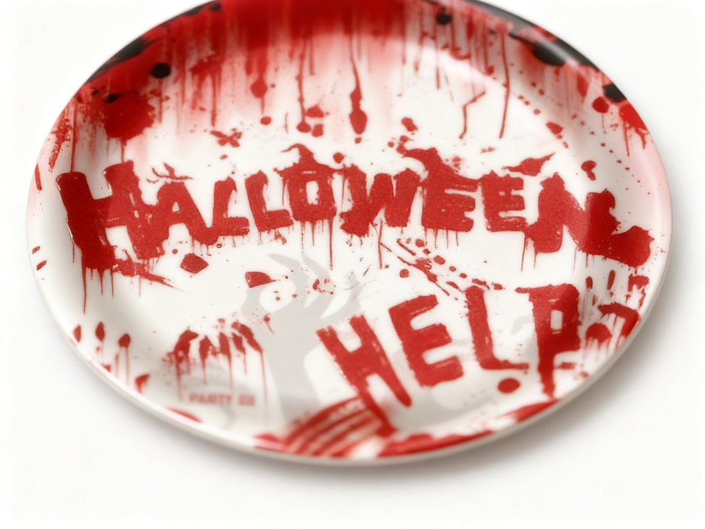 Platos de papel Halloween 18cm (8 uds)