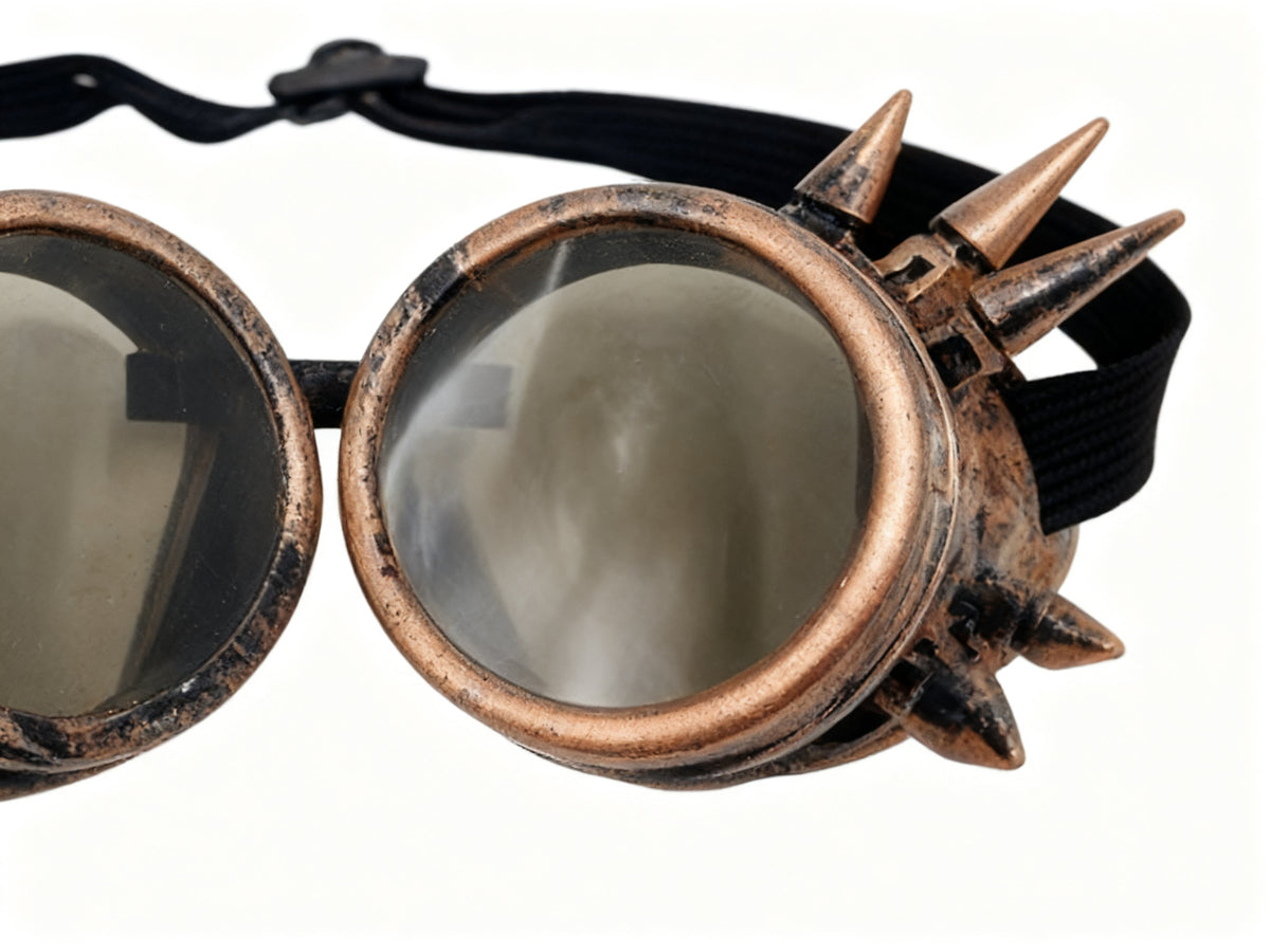 Gafas Punk Rojo-Dorado para Disfraces