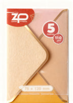 5 Sobres Borde Dorado 76x120 110 gr