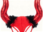 Diadema de Cuernos Rojos 26x28cm
