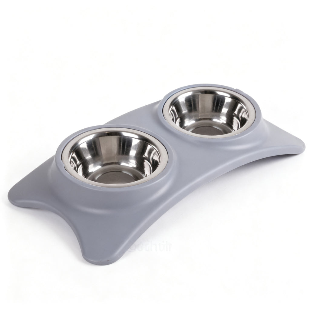 Gamme para Mascotas Doble en Acero Inoxidable DOGI