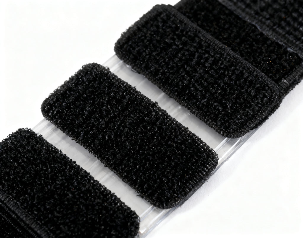 Cinta Fijacion Negra Rectangular