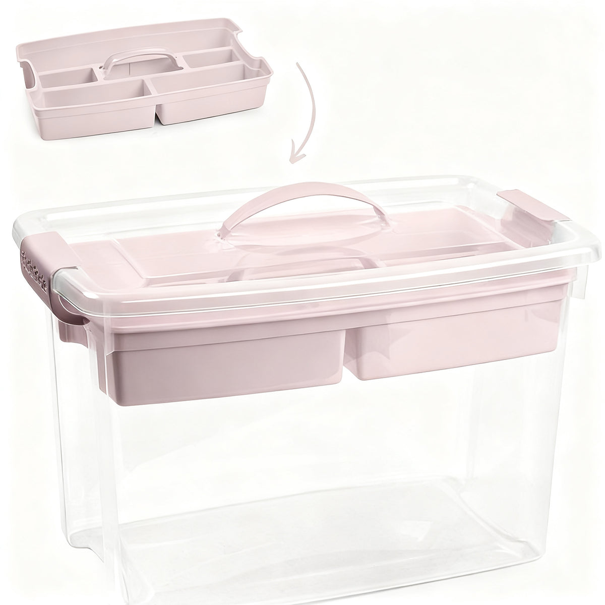 CAJA Nº 34 22 L CON BANDEJA ROSA PALO