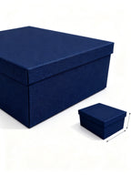 CAJA DE CARTON AZUL PARA ALMACENAMIENTO
