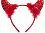 Diadema de Cuernos Rojos para Halloween