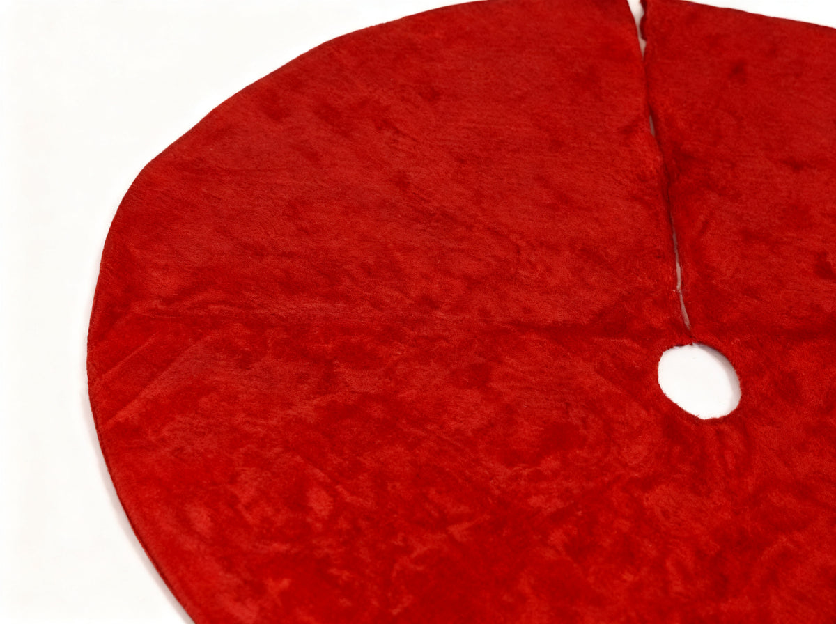 Pie de Pino Navidad Rojo 87cm
