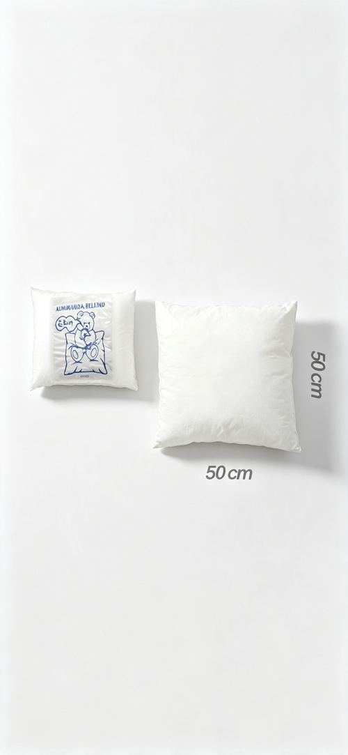 Weiße Faserkissen | Weich und atmungsaktiv für Bett und Sofa
