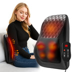 Cabezal de masaje shiatsu 3D sin cable, recargable, con calor, masajeador eléctrico portátil para el cuello, hombros y espalda, adecuado para el hogar, oficina y automóvil