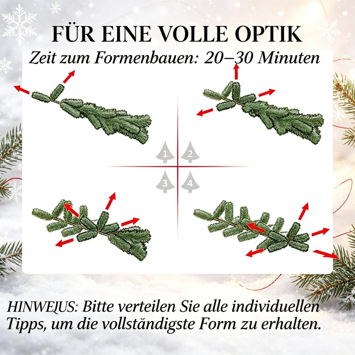 Árbol de Navidad artificial de 210 cm, 865 ramas con hojas artificiales realistas, imitación fiel del abeto Nordmann en color verde, decoración navideña festiva para el hogar (solo incluye el árbol de Navidad)