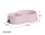 Comedero Doble para Mascotas 0,3+0,65L