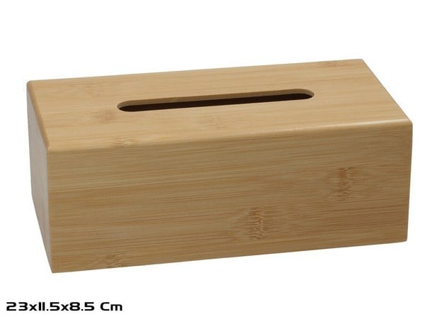 Caja Pañuelos de Bambu 23x11.5x8.5 cm