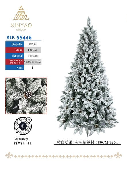 Arbol Navidad 180cm 725T