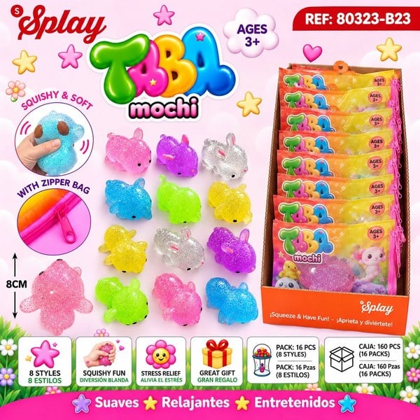 Squishy Serie Animales Tumbados 8 Modelos