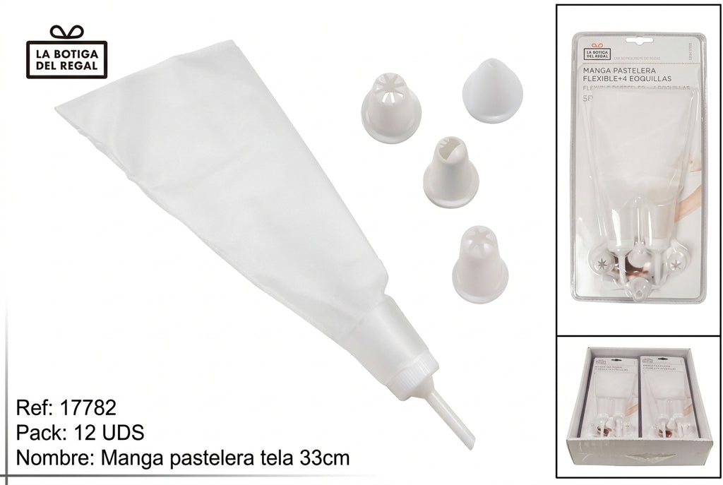 SET MANGA PASTELERA PLASTICO 10PCS