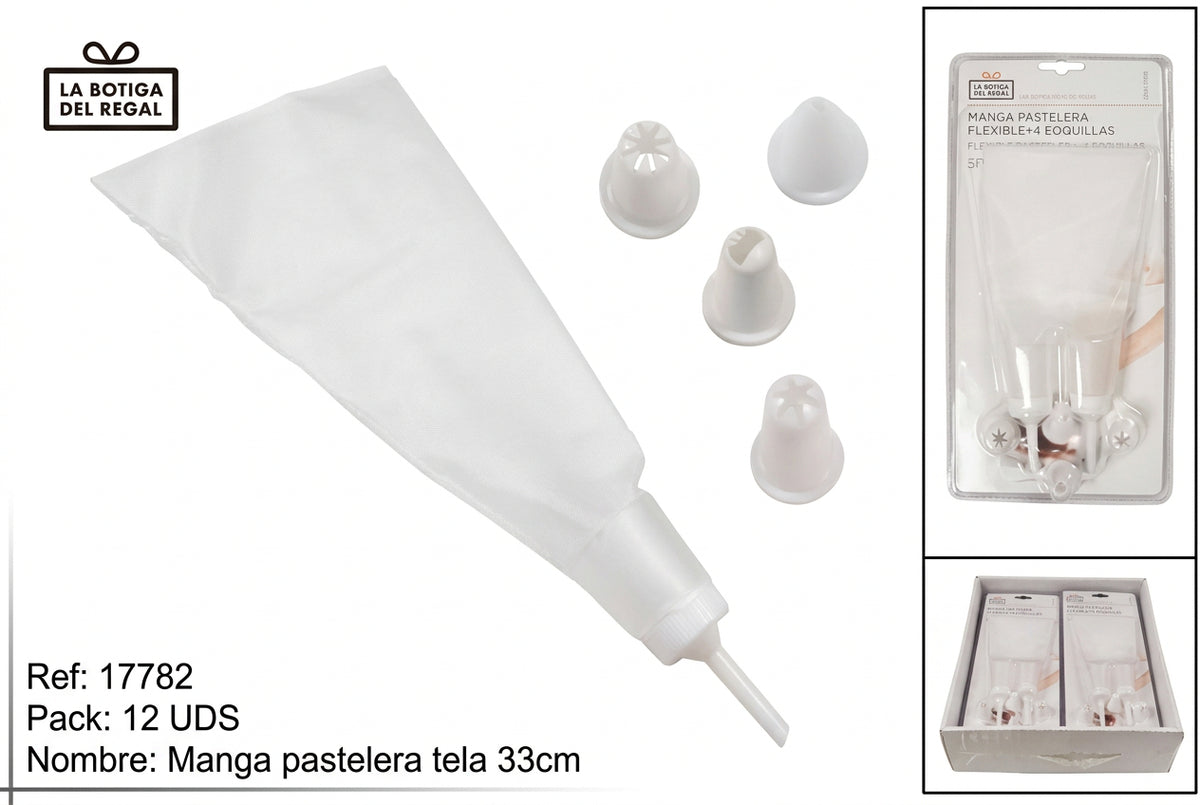 SET MANGA PASTELERA PLASTICO 10PCS
