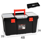 CAJA HERRAMIENTAS 48x26 NEGRO