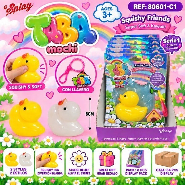 Squishy Pato Mochi Juguete Antiestrés