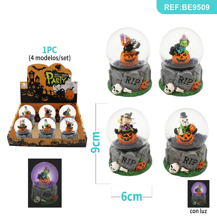 Bola de Cristal de Halloween con Luz