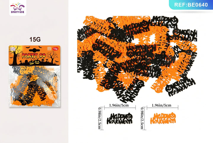 Accesorios de Confeti de Halloween 5x2.5cm 15g